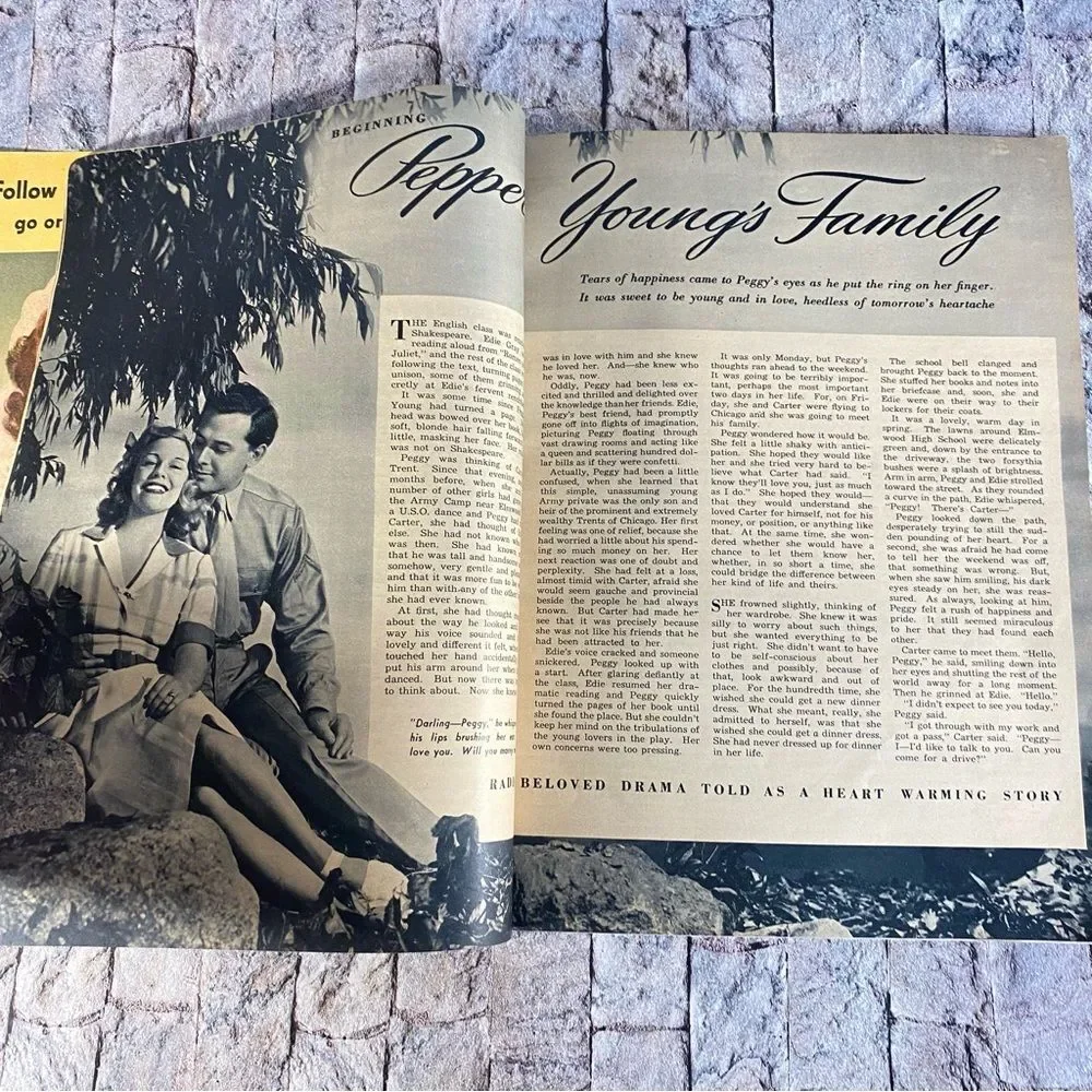 Radio Television Mirror Volume 9 Published 1942 Diane Courtney WWII Issue VF